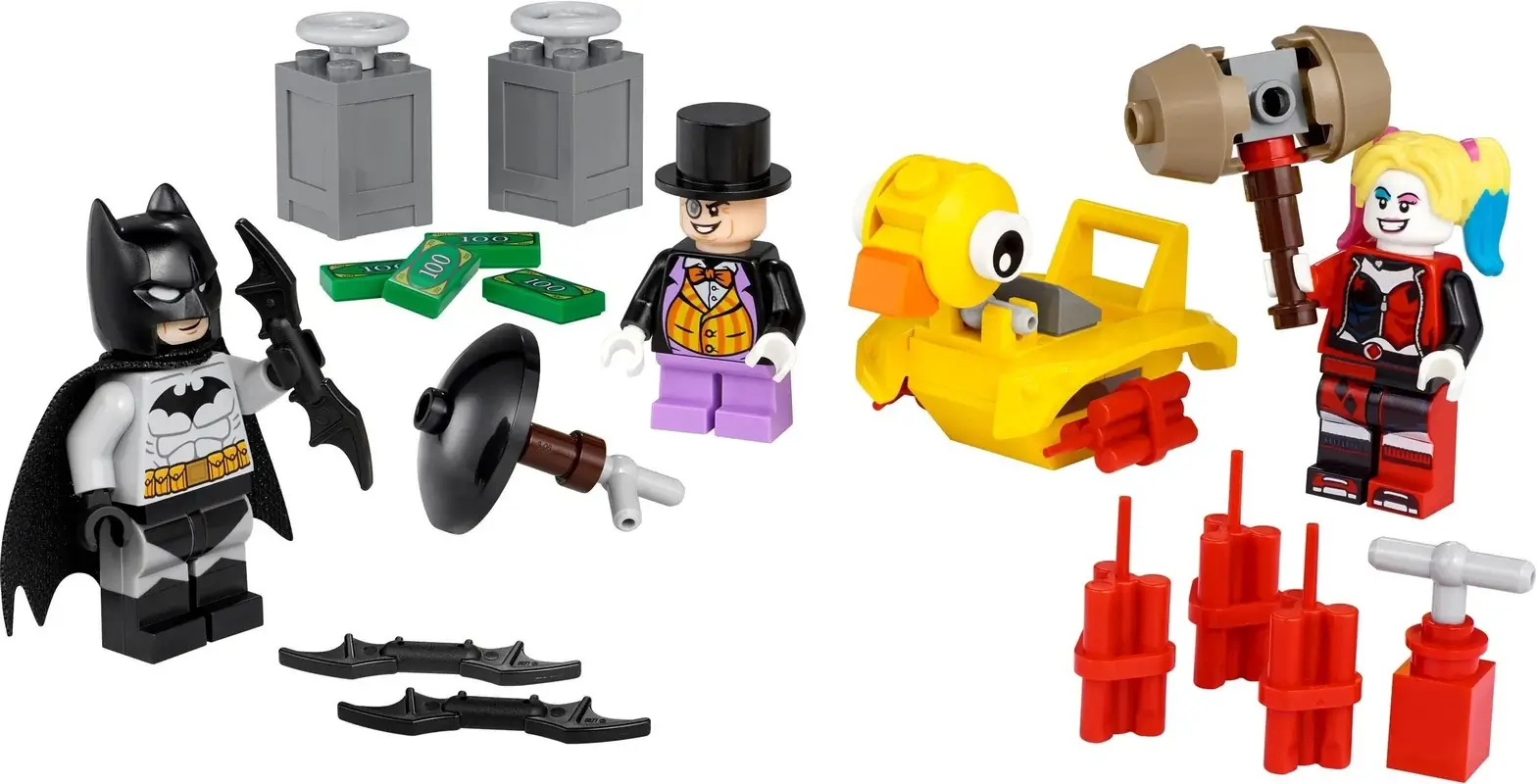 Pudełko zestawu 40453 z serii LEGO® Batman™ – Batman™ walczy z Pingwinem i Harley Quinn