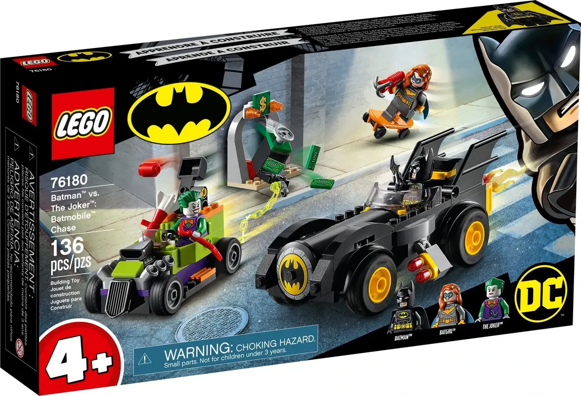 Pudełko zestawu 76180 z serii LEGO® Batman™ – Batman™ kontra Joker™