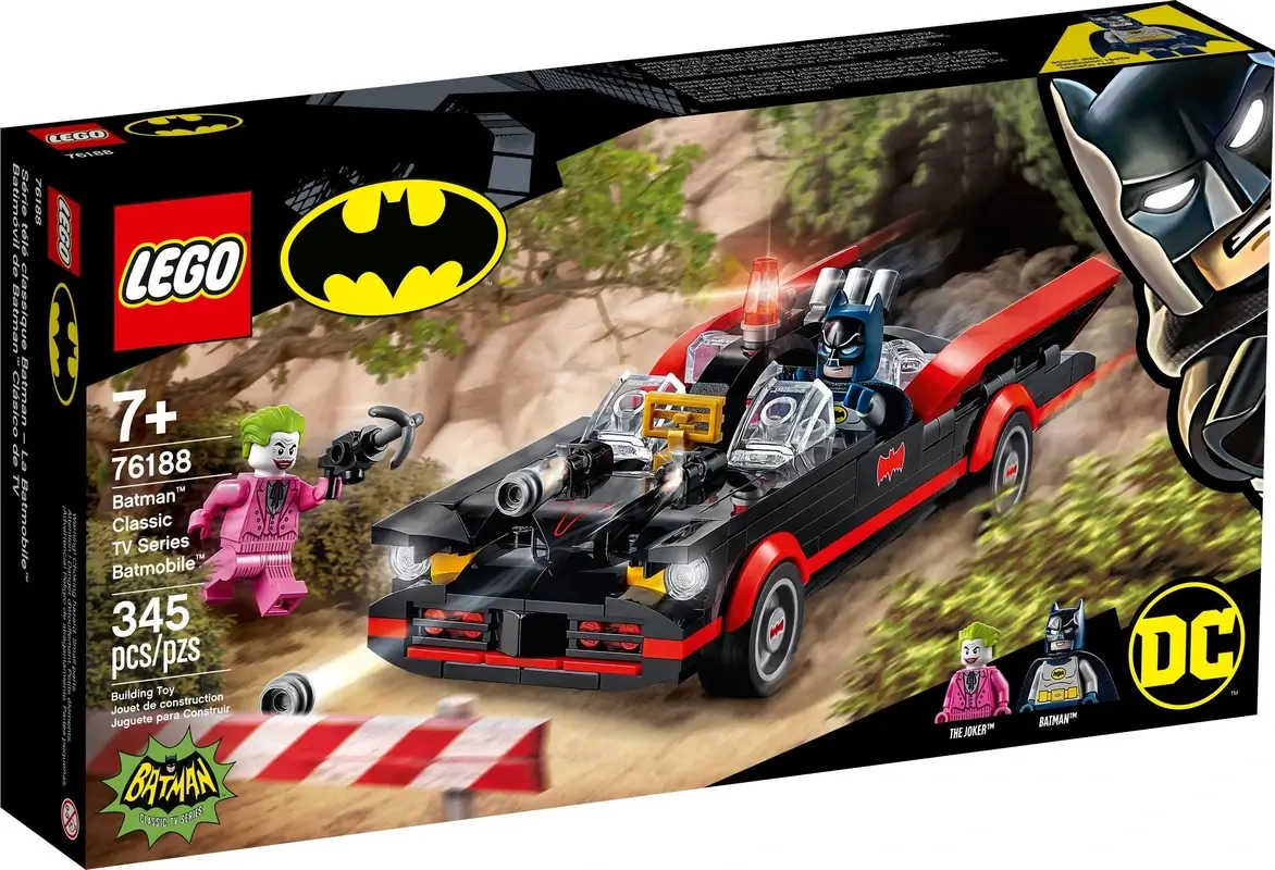Pudełko zestawu 76188 z serii LEGO® Batman™ – pojazd Batmana™ z serialu TV
