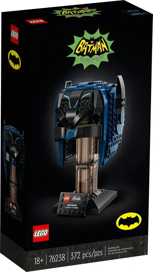 Pudełko zestawu 76238 z serii LEGO® Batman™ – maska Batmana™ z serialu TV