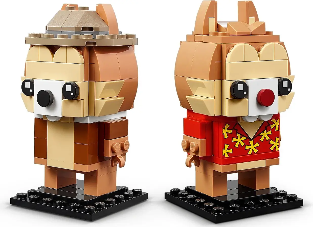 Postacie Chipa i Dale'a z serii LEGO® Brickheadz