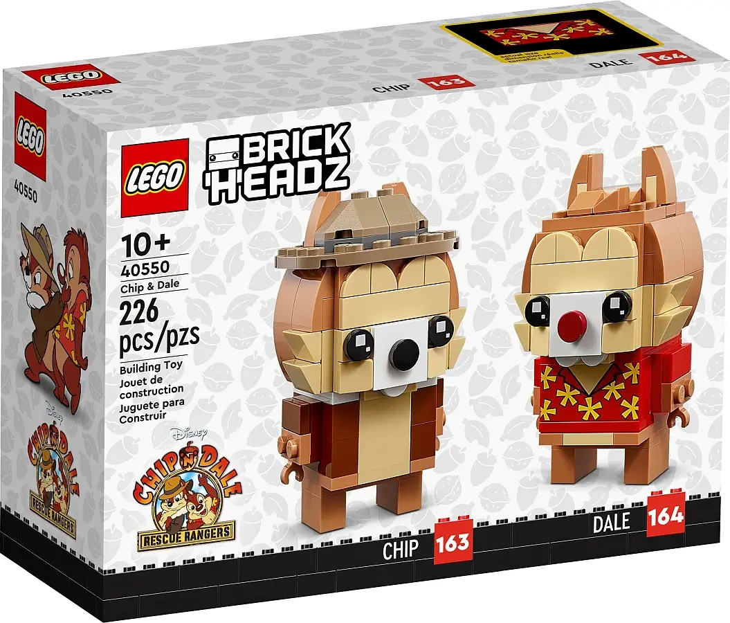 Pudełko zestawu 40550 z serii LEGO® BrickHeadz – Chip i Dale