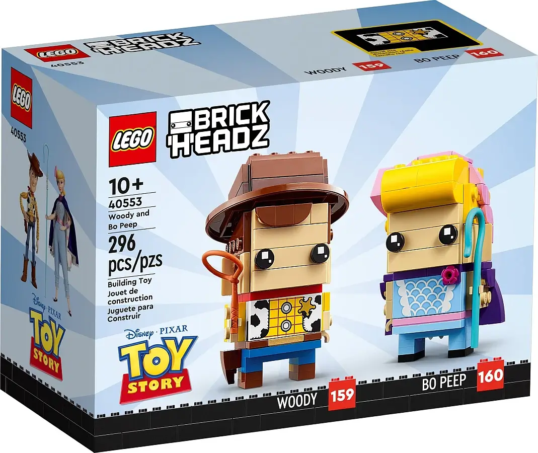 Pudełko zestawu 40553 z serii LEGO® BrickHeadz – Chudy i Bou 