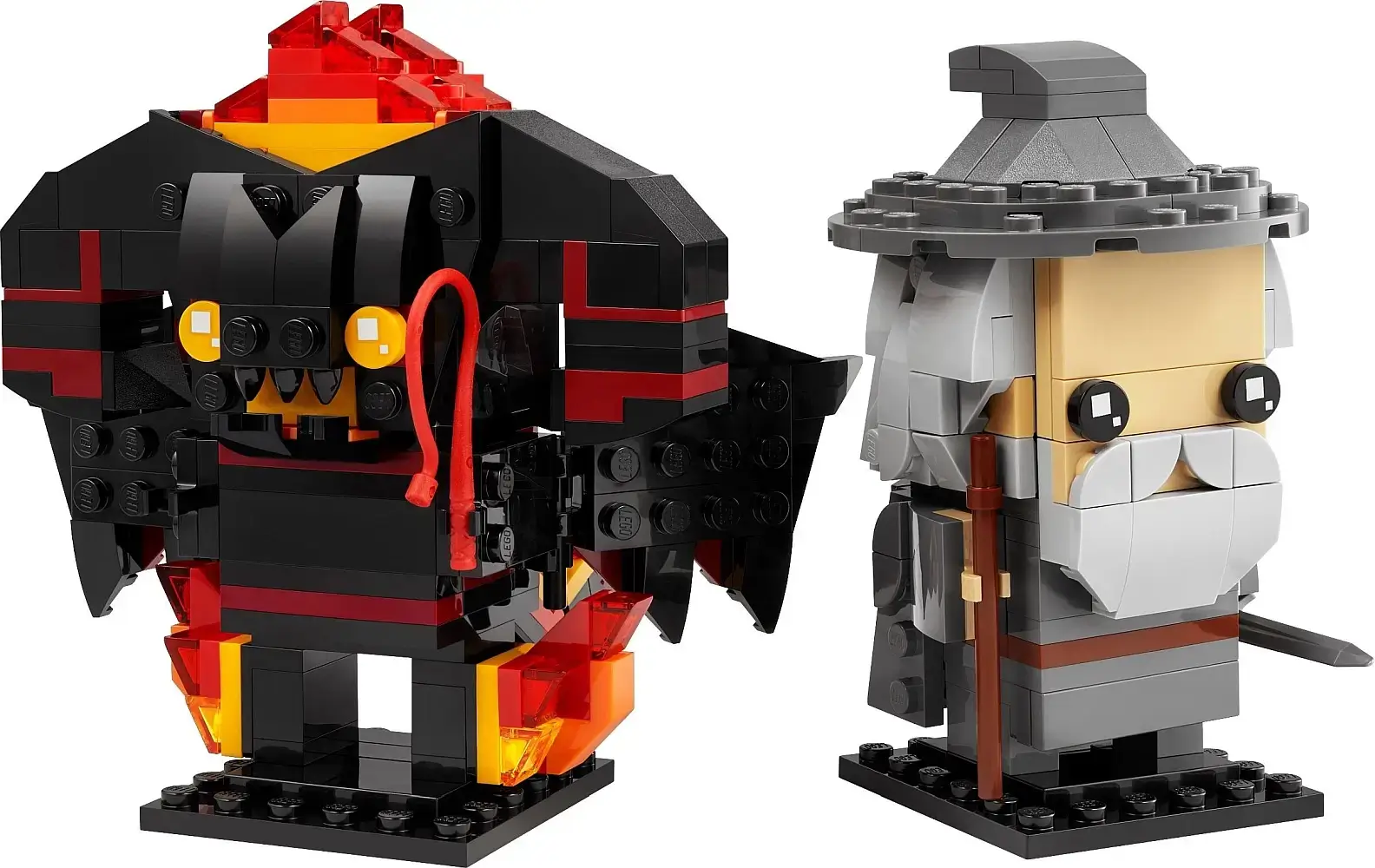 Figurki Gandalfa Szarego™ i Balroga™ z serii LEGO® Brickheadz