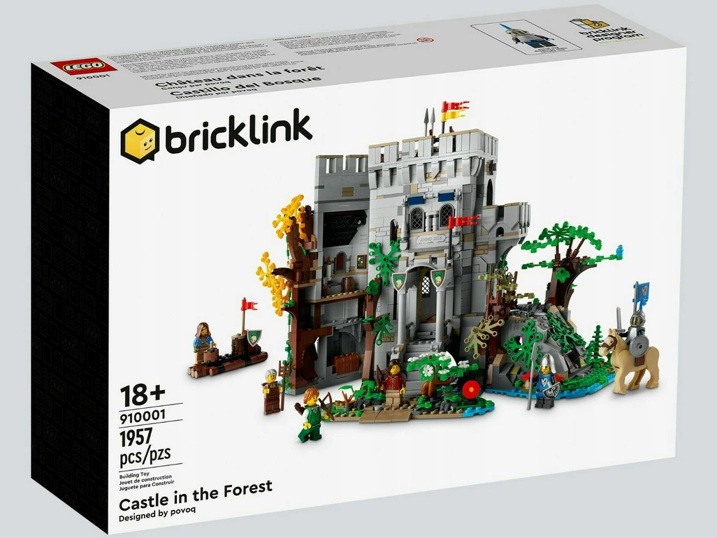 Pudełko zestawu 910001 z serii Bricklink – zamek w lesie