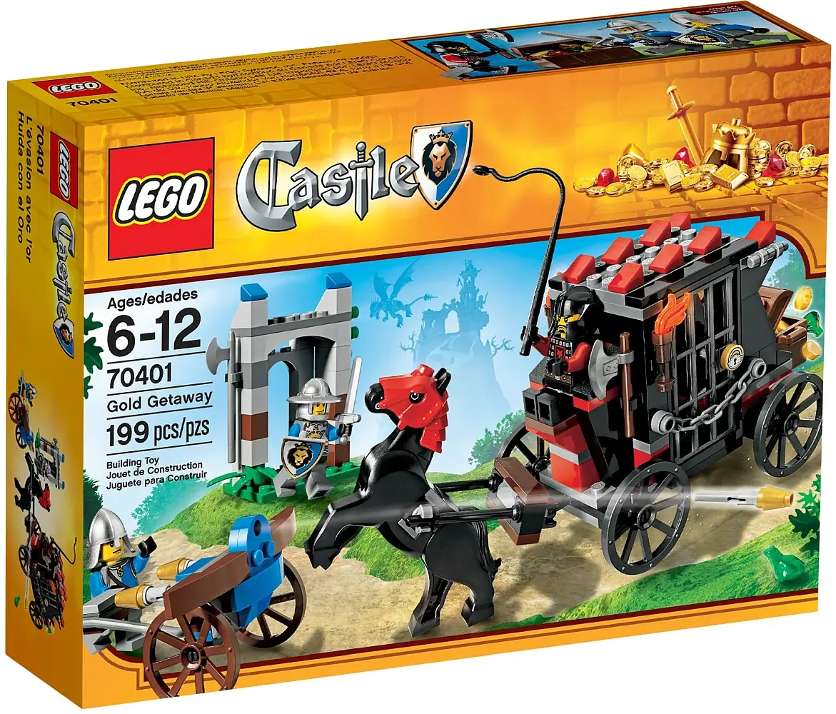 Zdjęcie pudełka zestawu 70401 z serii LEGO® Castle – Ucieczka ze złotem