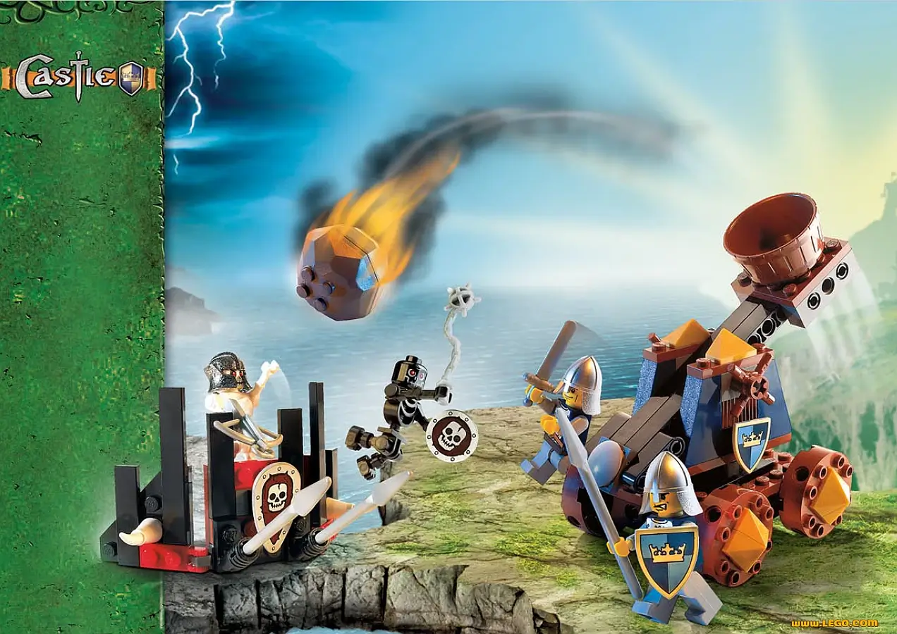 Zdjęcie zestawu 7091 z serii LEGO® Castle – Obronna katapulta