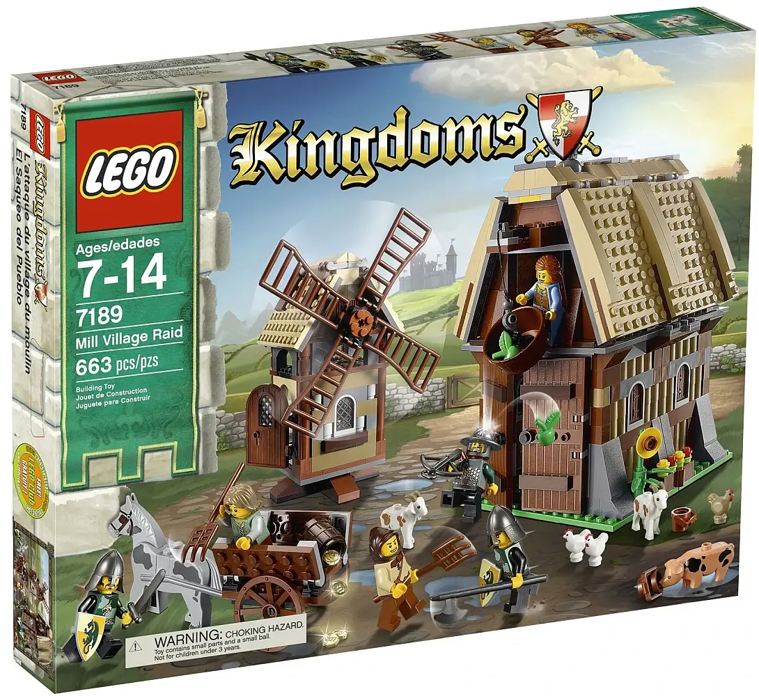 Zdjęcie zestawu 7189 z serii LEGO® Castle – Najazd na wioskę z młynem