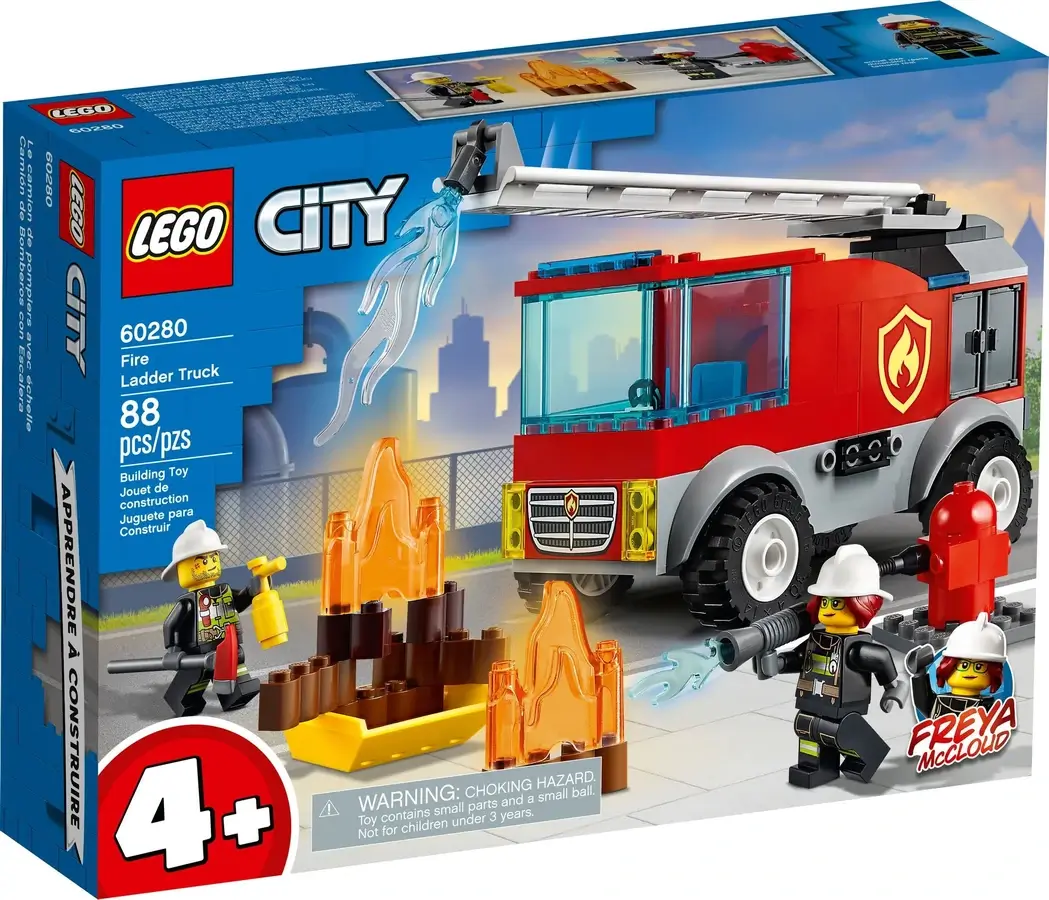 Pudełko zestawu 60280 z serii LEGO® City – Wóz strażacki z drabiną