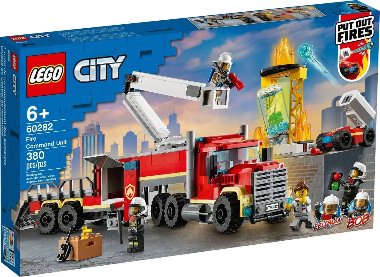 Pudełko zestawu 60282 z serii LEGO® City – Strażacka jednostka dowodzenia
