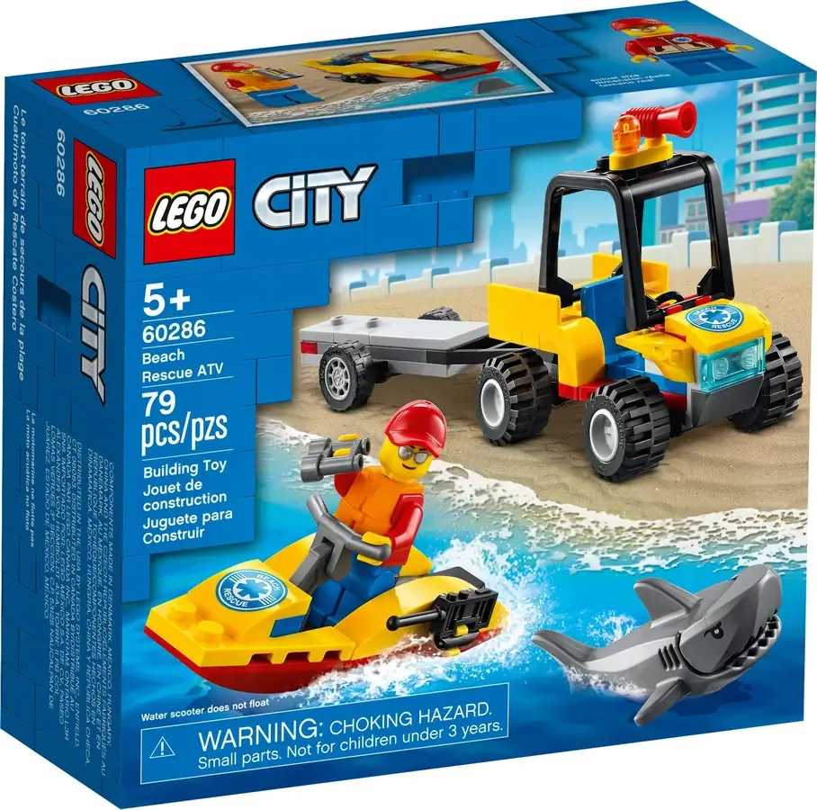 Pudełko zestawu 60286 z serii LEGO® City – Plażowy quad ratunkowy