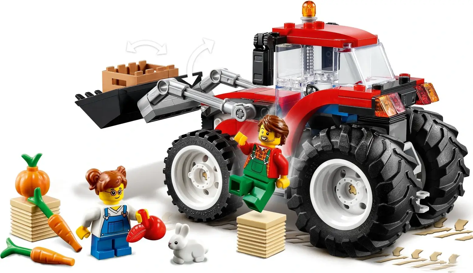 Czerwony traktor z serii LEGO® City