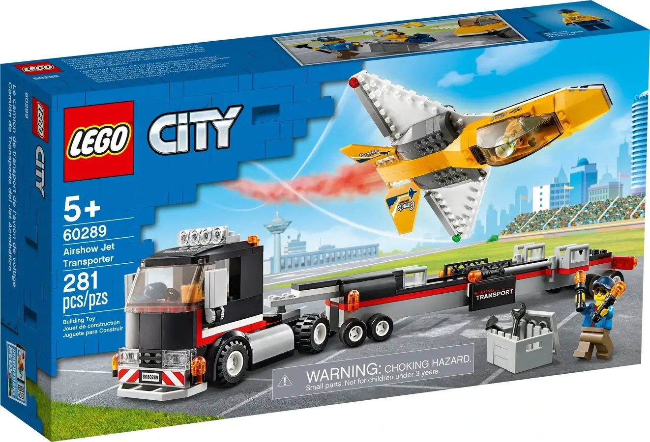 Pudełko zestawu 60289 z serii LEGO® City – Transporter odrzutowca