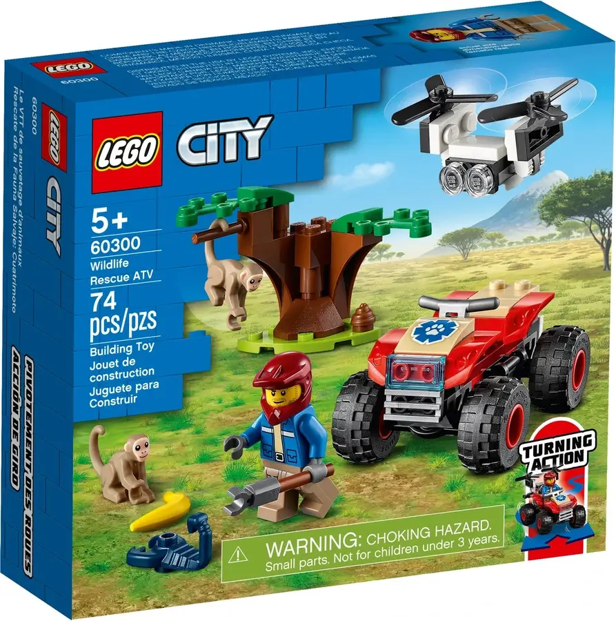 Pudełko zestawu 60300 z serii LEGO® City – Quad ratowników zwierząt