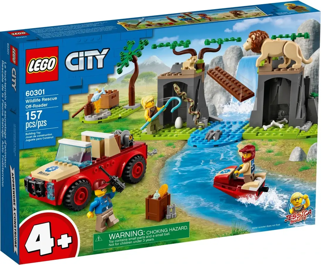 Pudełko zestawu 60301 z serii LEGO® City – Terenówka ratowników zwierząt