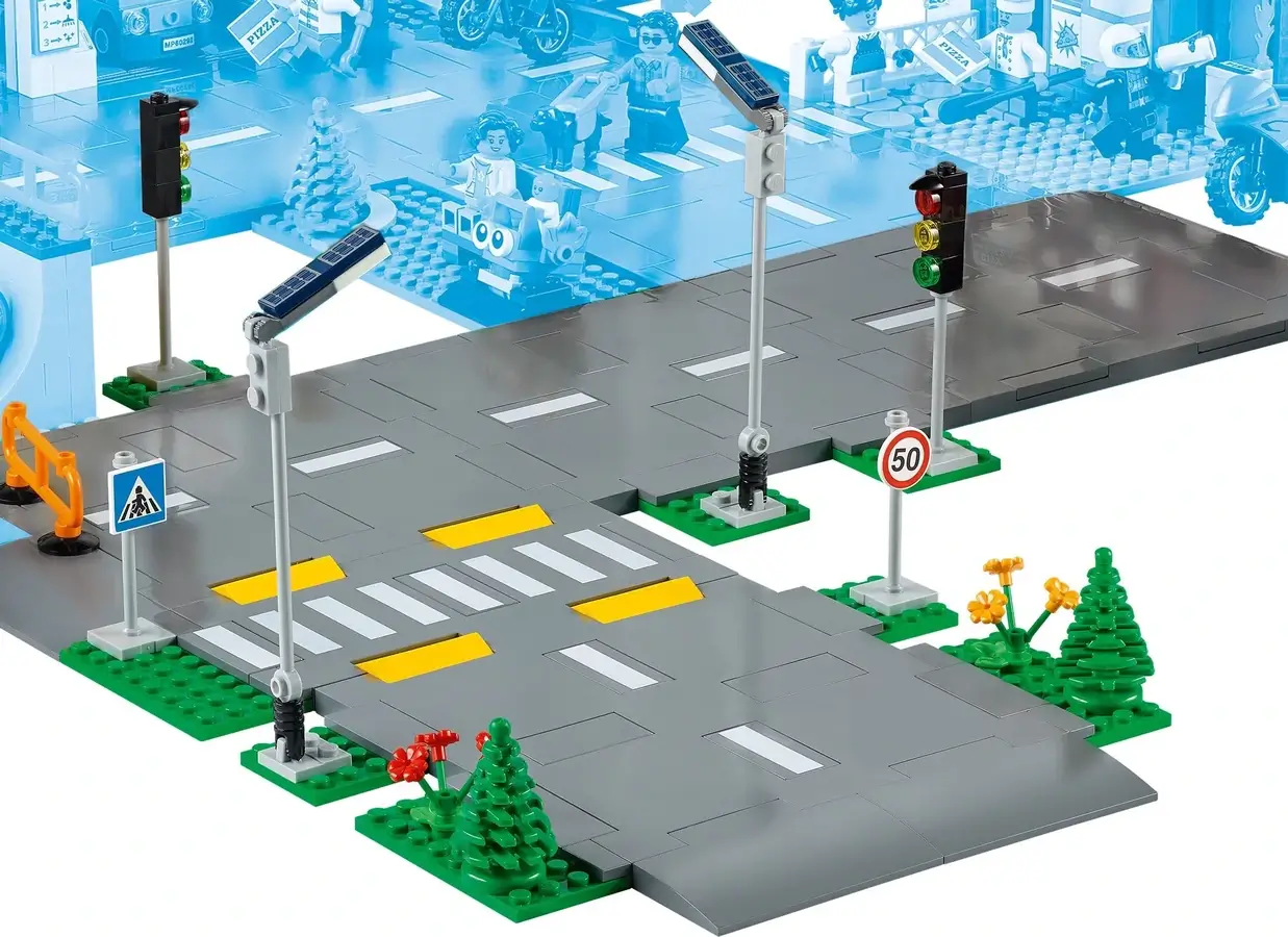 Ciemnoszare jezdnia – ulice z serii LEGO® City
