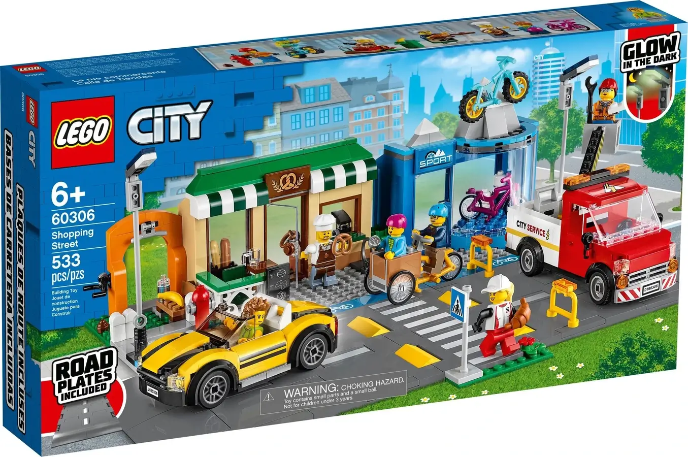 Pudełko zestawu 60306 z serii LEGO® City – Ulica handlowa