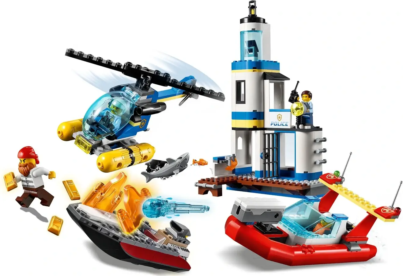 Akcja nadmorska policjantów i strażaków z serii LEGO® City