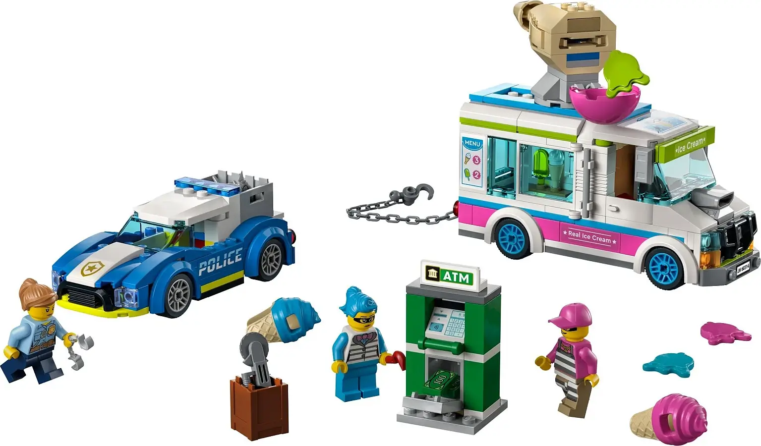 Furgonetka z lodami i radiowóz z serii LEGO® City