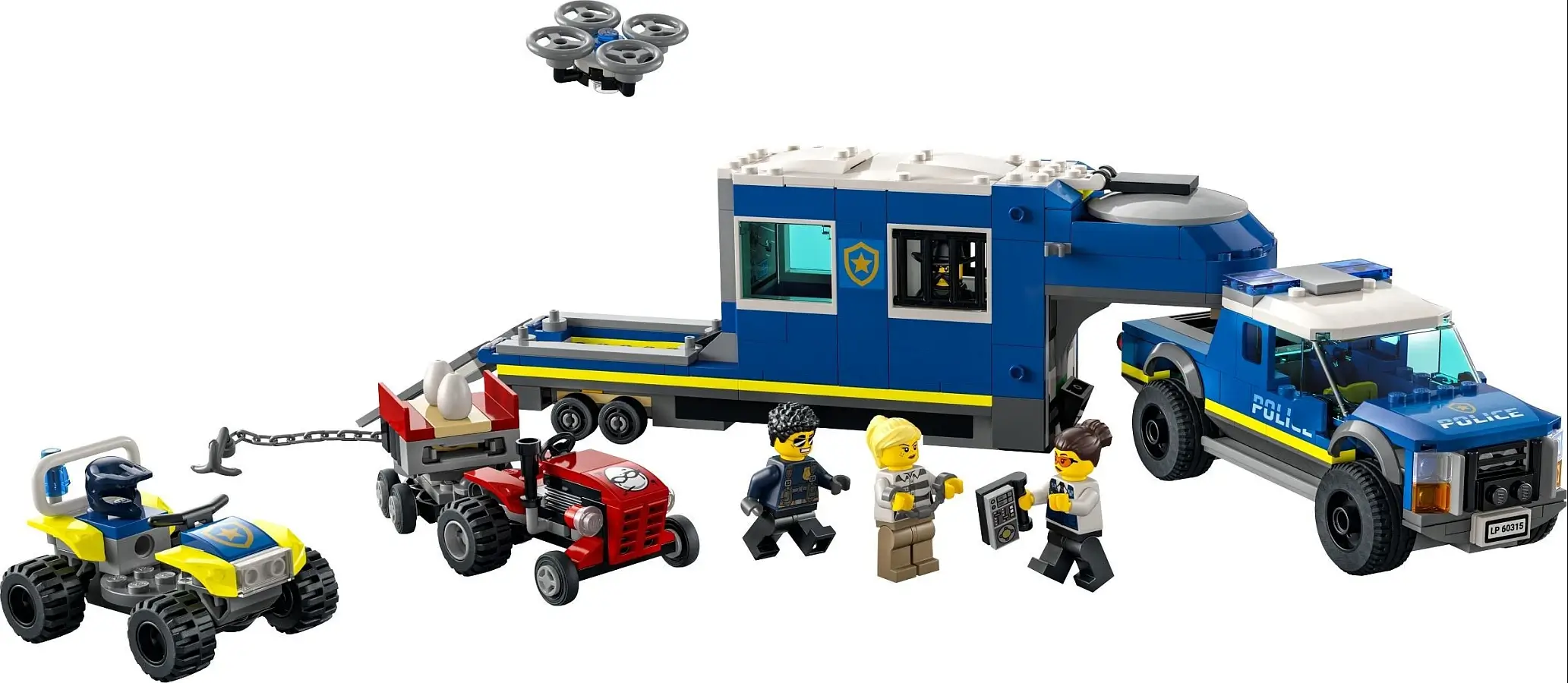  Mobilne centrum dowodzenia policji i traktor z serii LEGO® City
