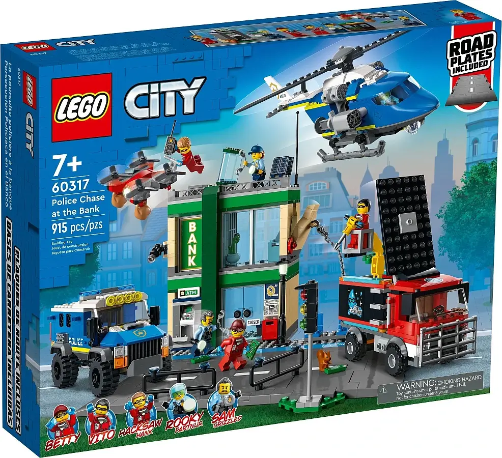 Pudełko zestawu 60317 z serii LEGO® City – Napad na bank