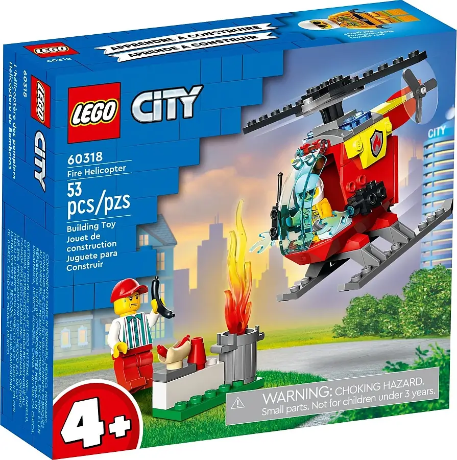 Pudełko zestawu 60318 z serii LEGO® City – Helikopter strażacki