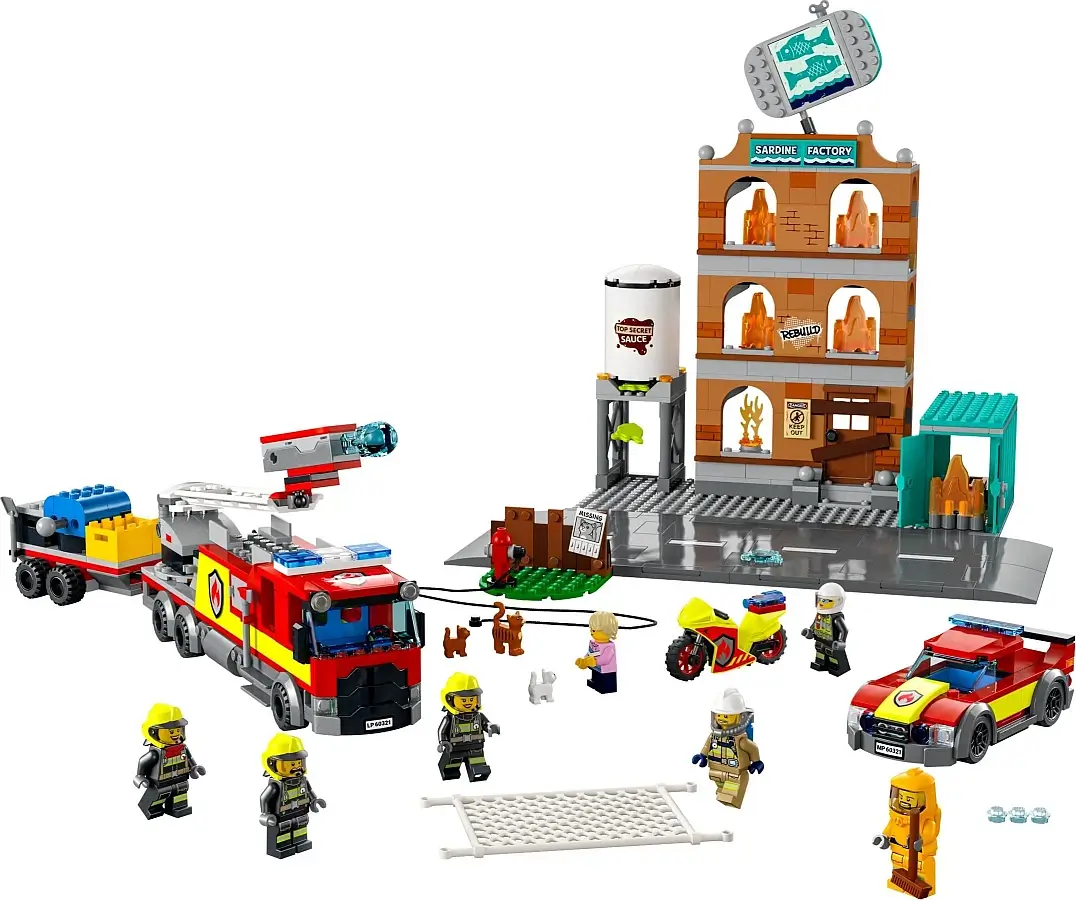 Pożar w fabryce sardynek z serii LEGO® City