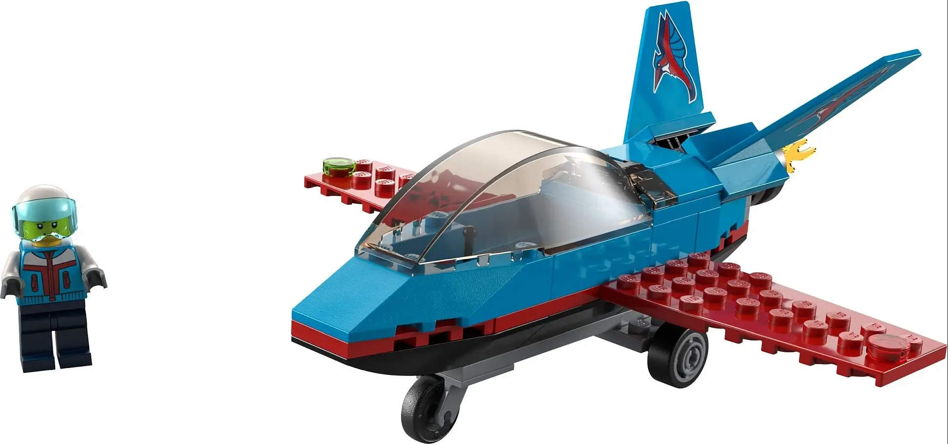 Niebieski samolot kaskaderski z serii LEGO® City