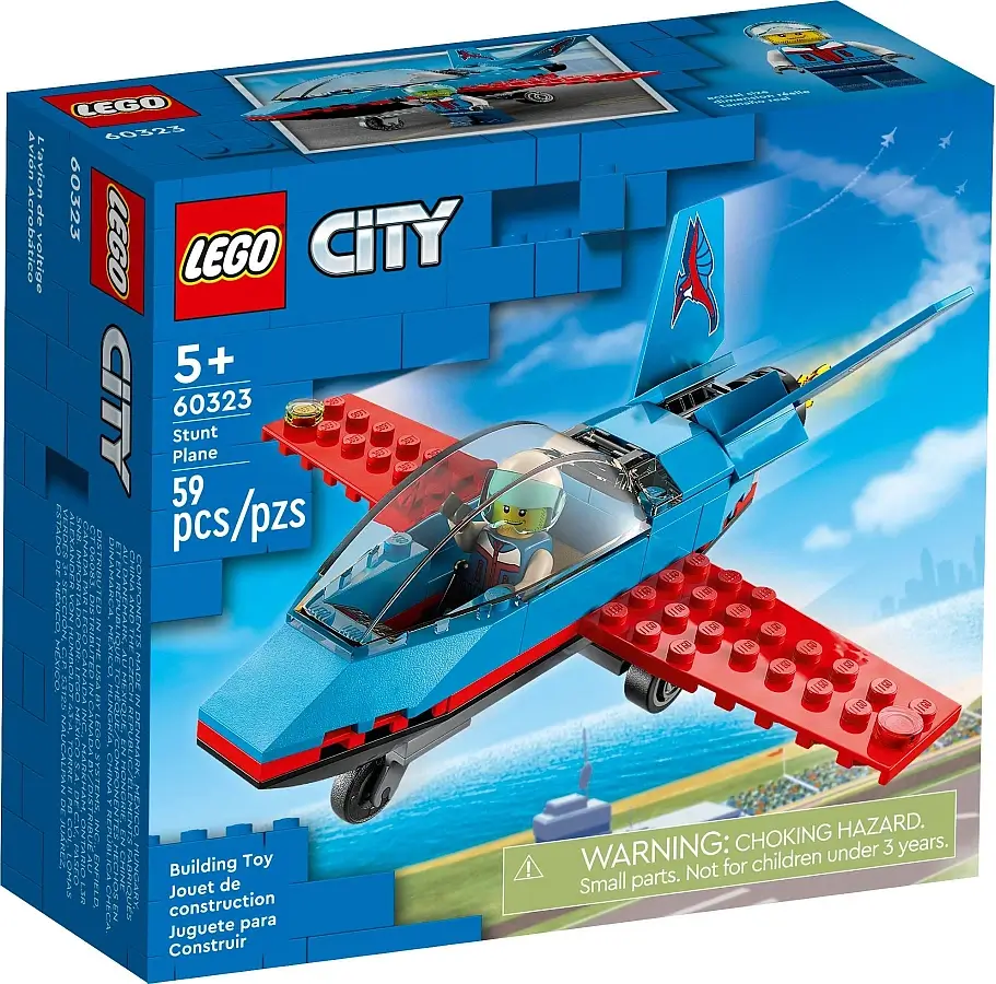 Pudełko zestawu 60323 z serii LEGO® City – Samolot kaskaderski