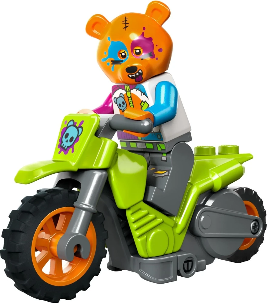 Zestaw LEGO® nr 60356 - zielony motocykl kaskaderskiz niedźwiedziem