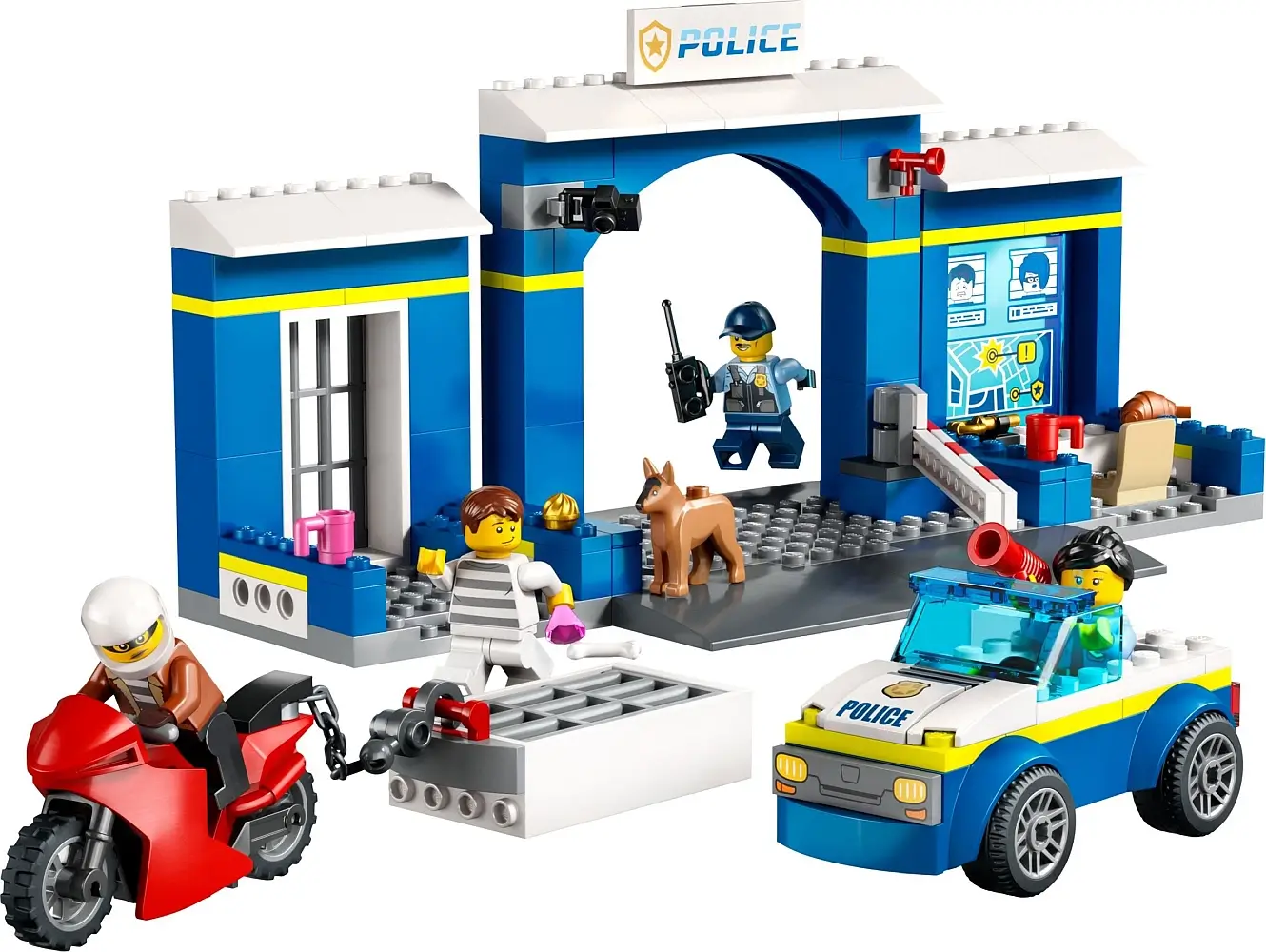 Pościg przy policyjnym posterunku z serii LEGO® City