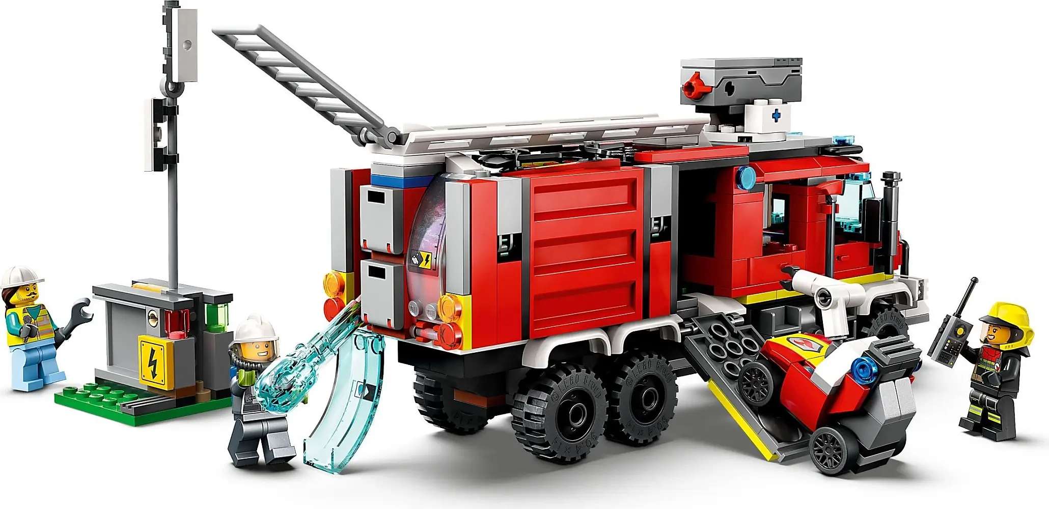 Czerwony pojazd straży pożarnej z serii LEGO® City