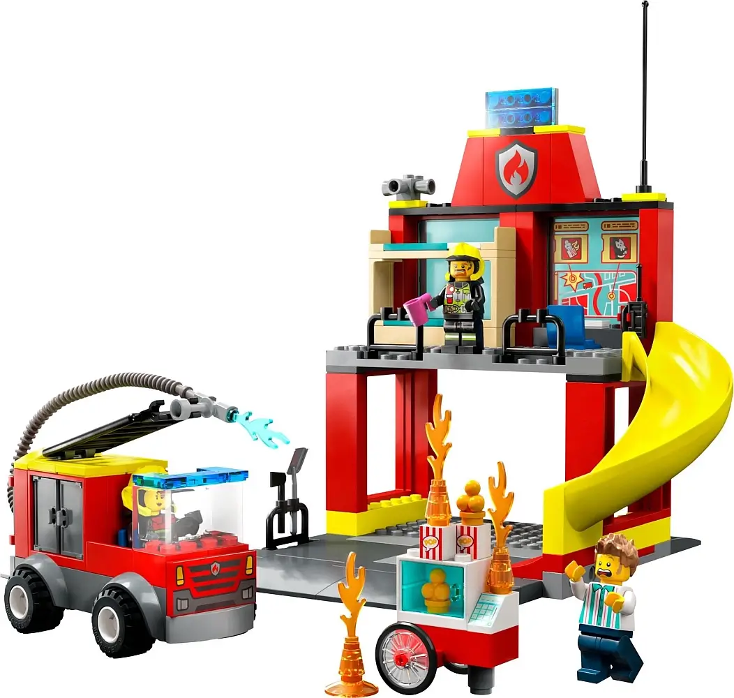 Niwielka remiza strażaków z serii LEGO® City