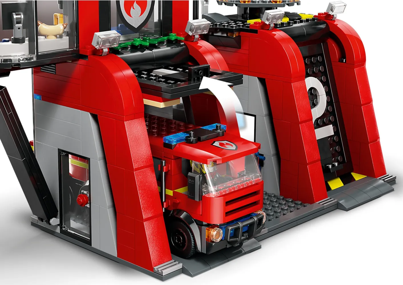 Garaż remizy z kompletu klocków LEGO® 60414