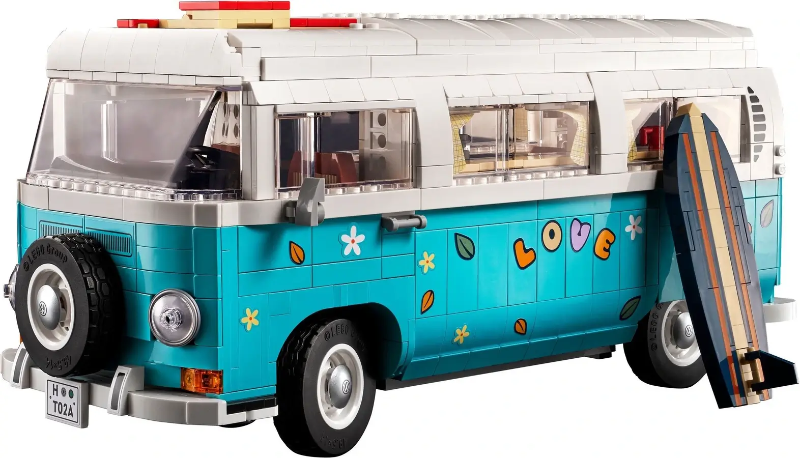 Biało-niebieski kamper Volkswagen z serii LEGO® Creator™ Expert