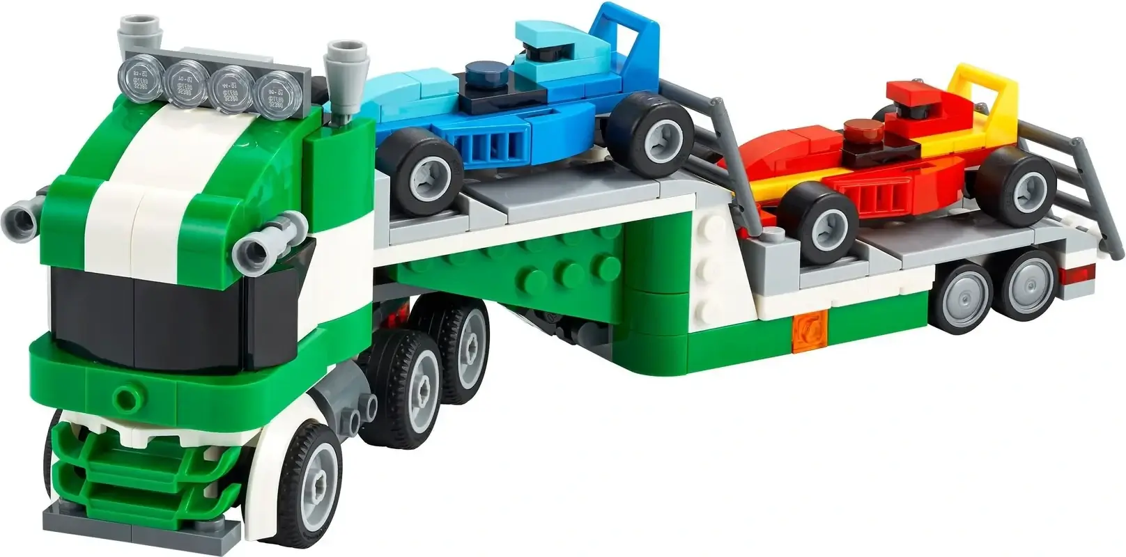 Laweta przewożąca dwie wyścigówki z serii LEGO® Creator™