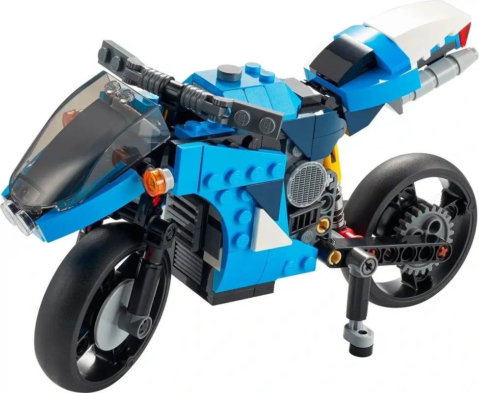 Niebieski motocykl 3w1 z serii LEGO® Creator