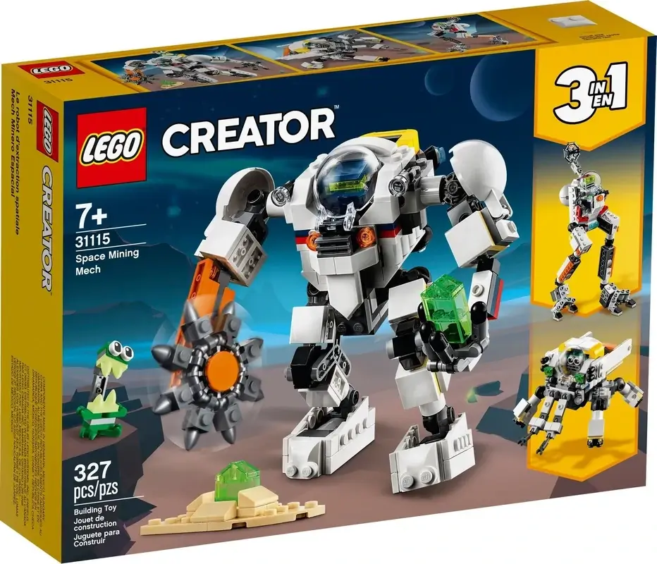 Pudełko zestawu 31115 z serii Creator™ – kosmiczny robot górniczy