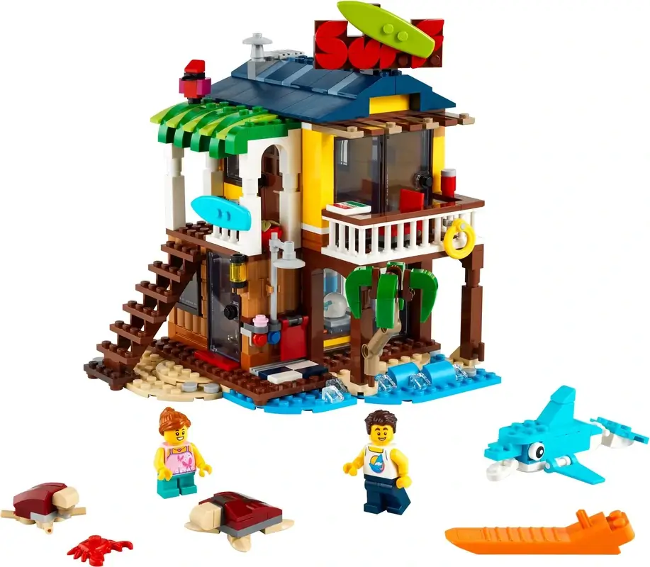 Uroczy domek surferów na plaży z serii LEGO® Creator™