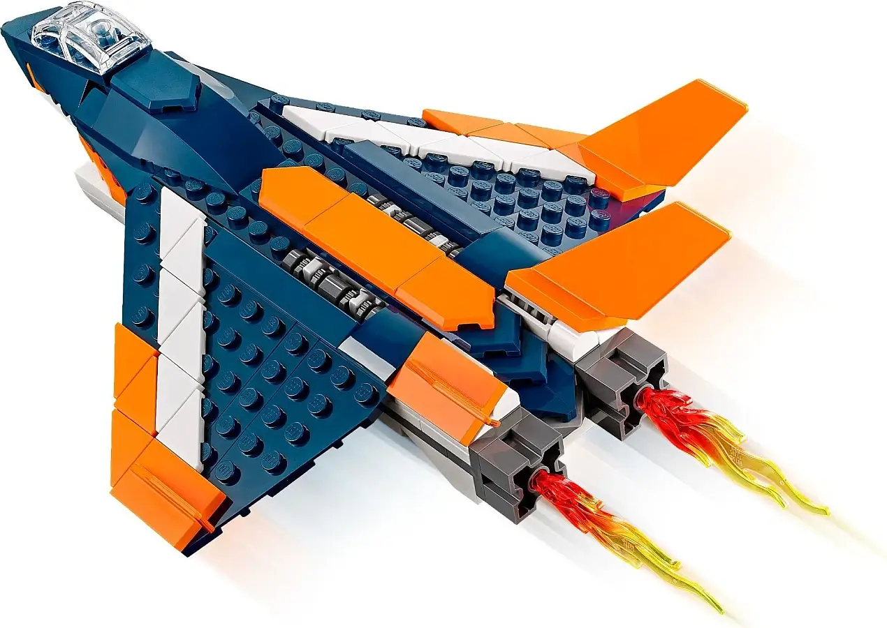 Granatowo-pomarańczowy odrzutowiec z serii LEGO® Creator™