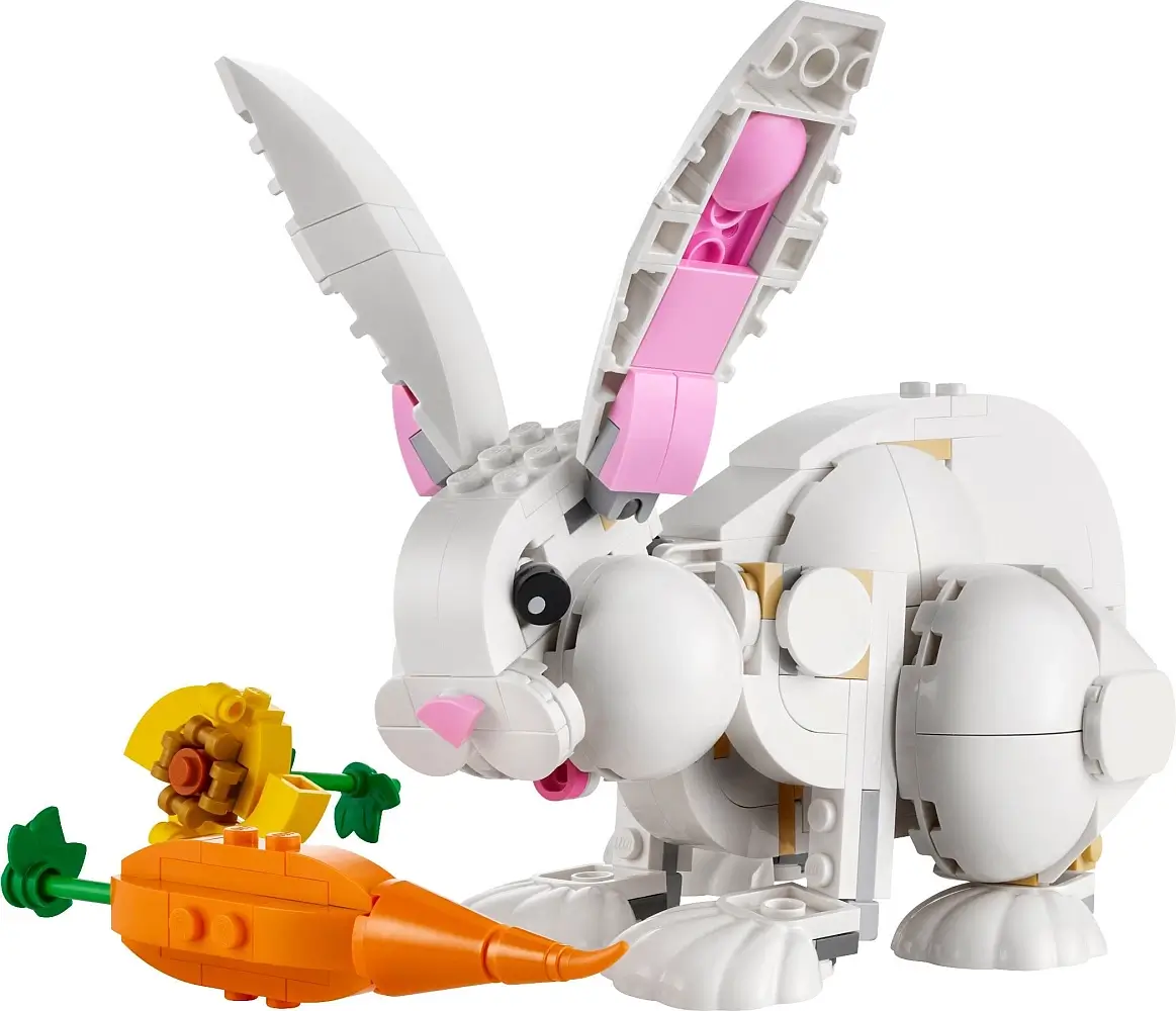 Biały królik z klocków LEGO® – seria Creator™