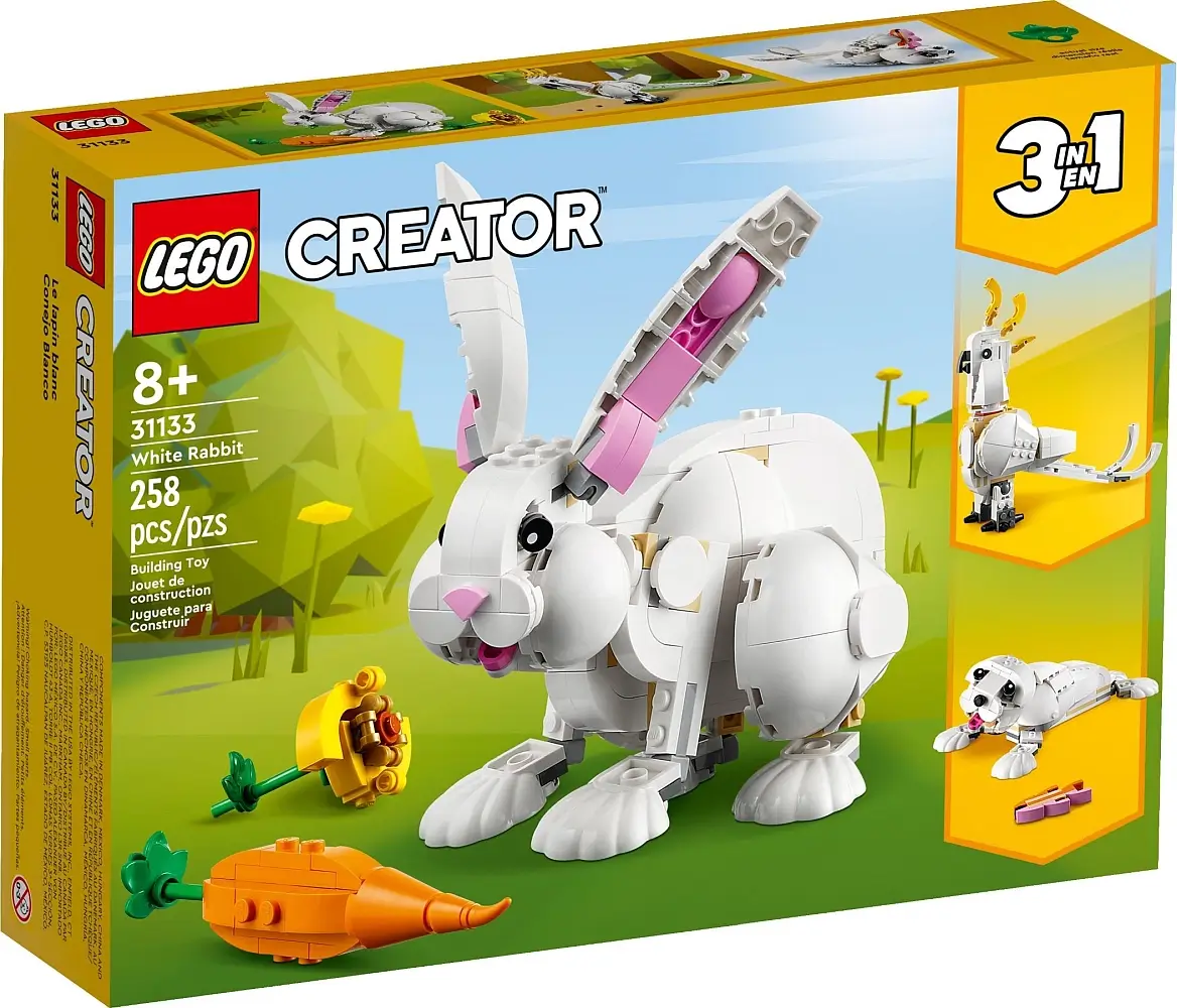 Pudełko zestawu 31133 z serii Creator™ – Biały królik
