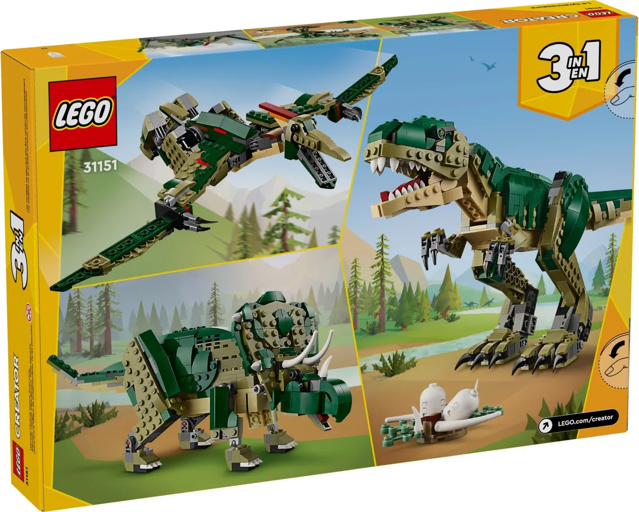 Tył pudełka zestawu klocków LEGO® Creator™ 31151