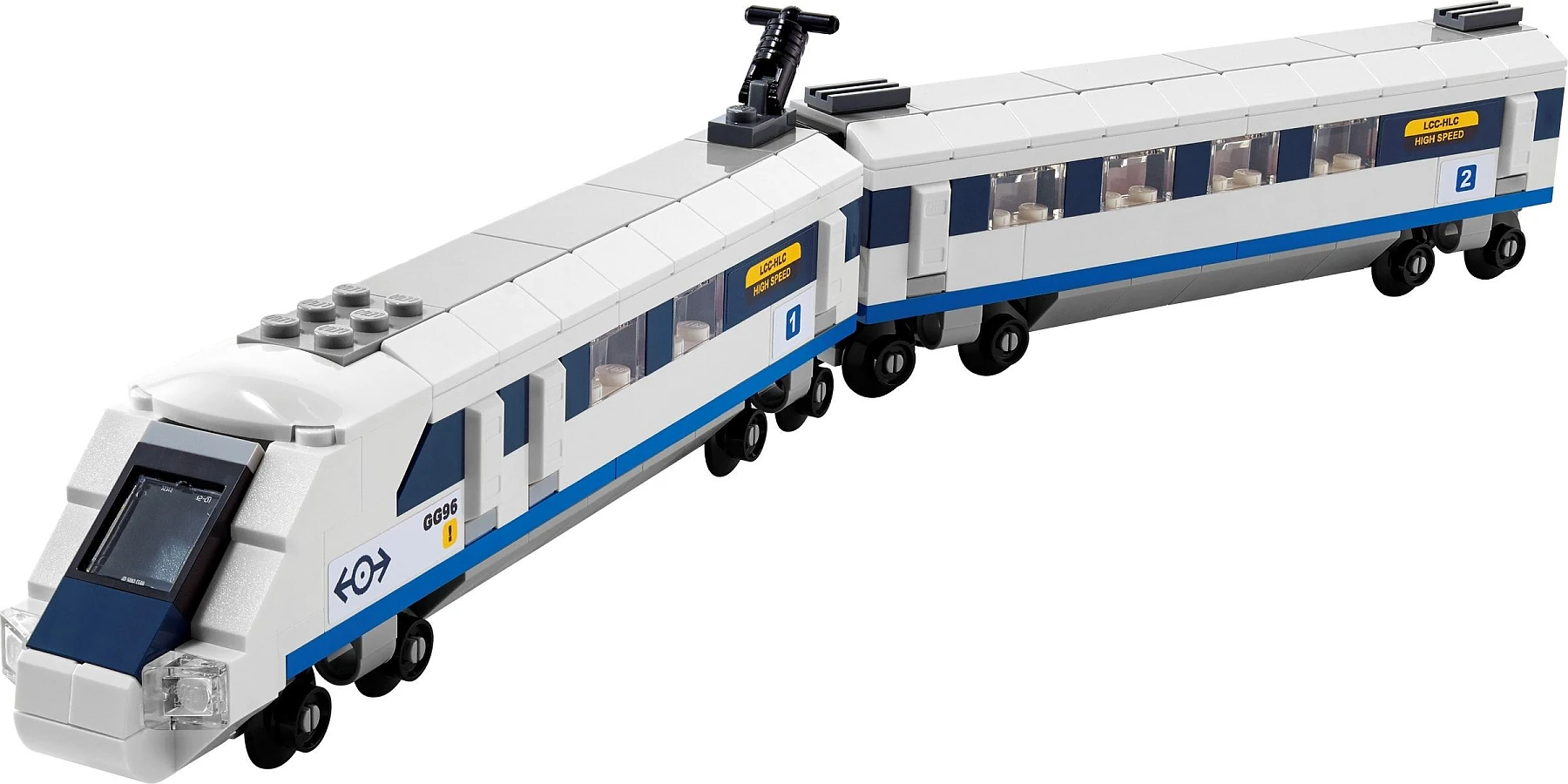Biały pociąg szybkobieżny z serii LEGO® Creator™