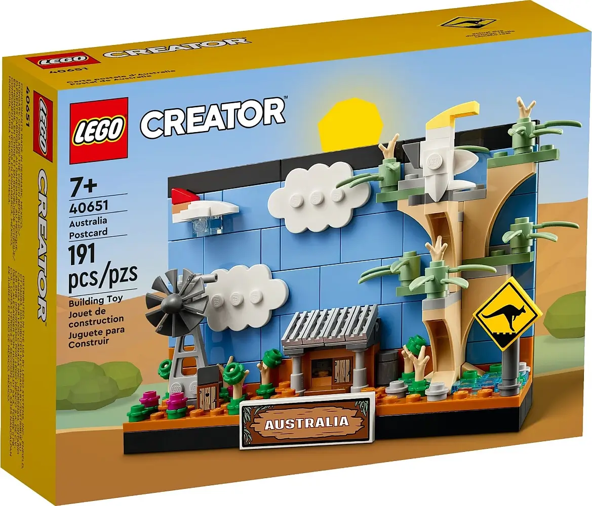 Pudełko zestawu 40651 z serii Creator™ – Australijska pocztówka