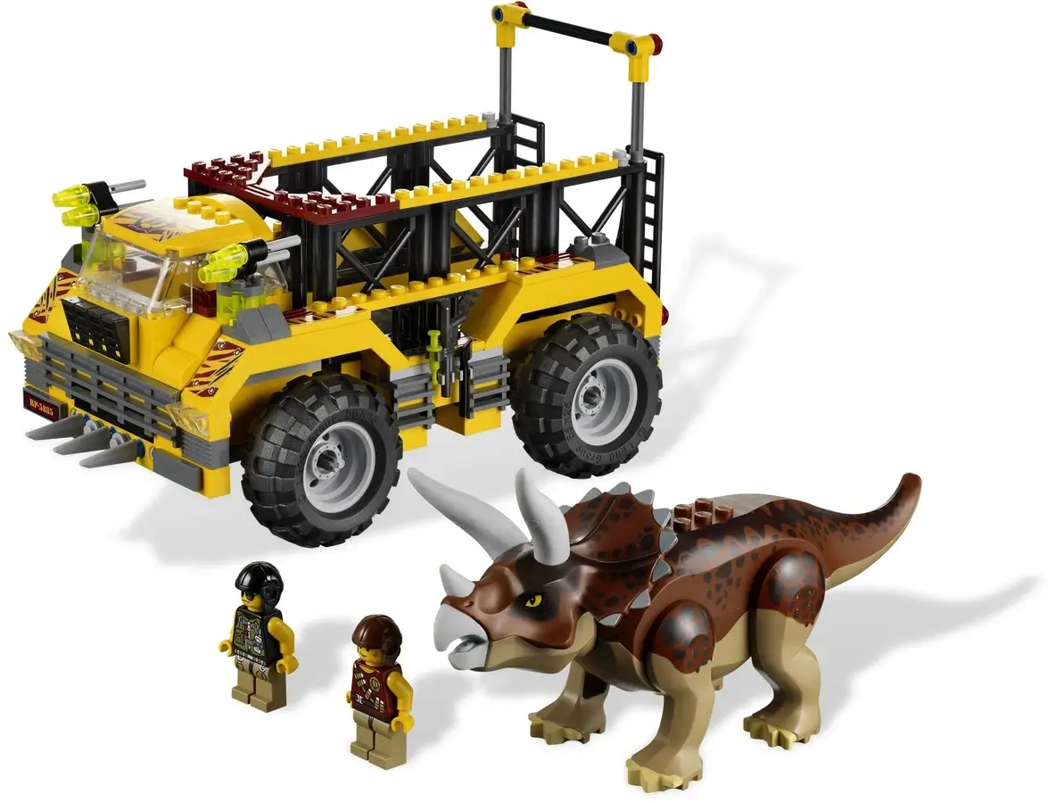 Triceratops i ciężarówka z klatką – seria LEGO® Dino