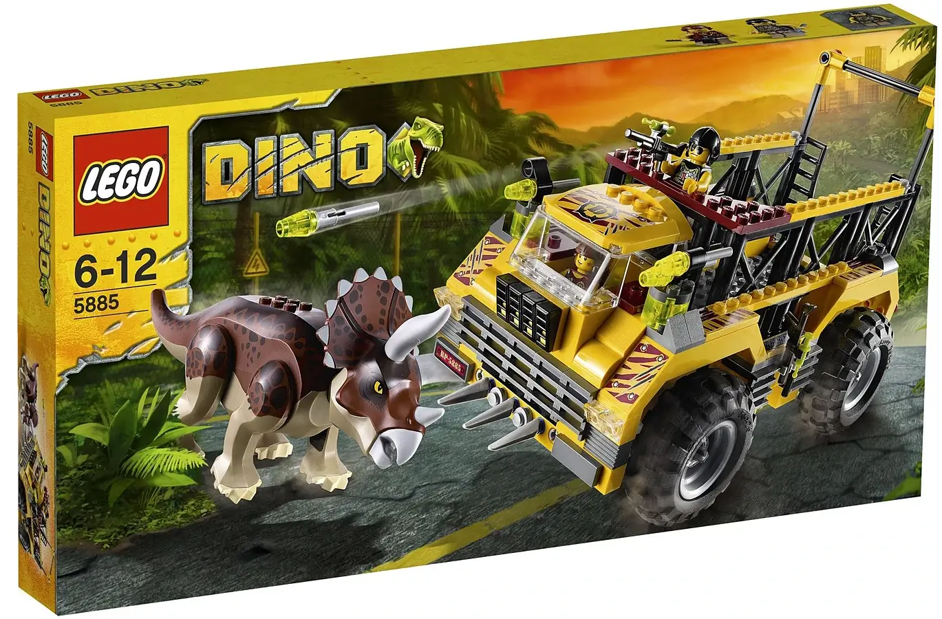 Pudełko zestawu 5885 z serii LEGO® Dino – Pułapka na triceratopsa