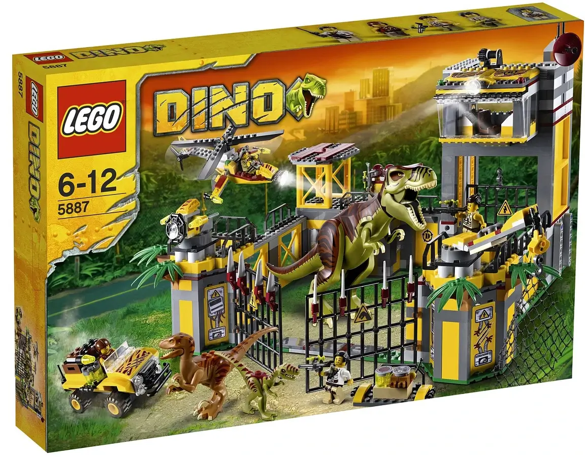 Pudełko zestawu 5887 z serii LEGO® Dino – baza obrony przed dinozaurami
