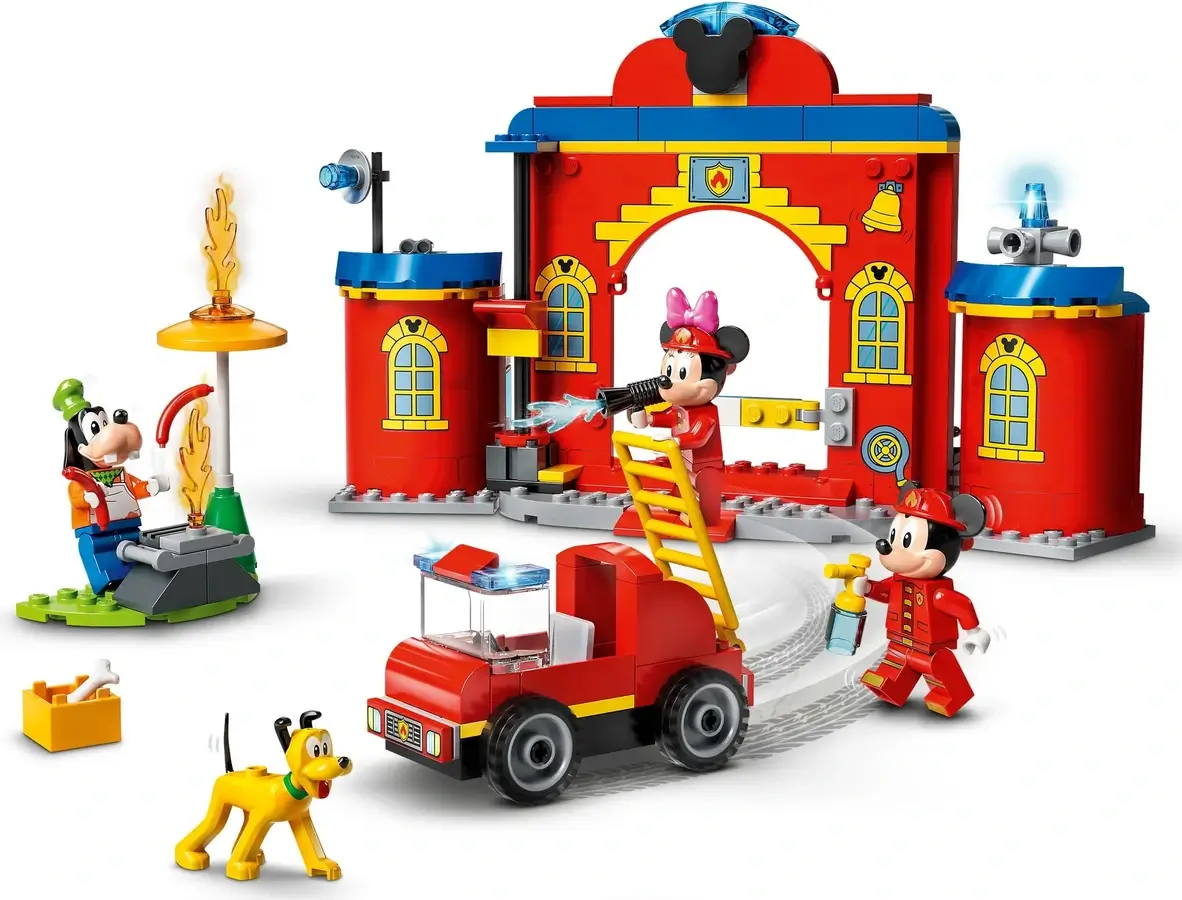 Remiza z wozem strażackim z serii LEGO® Disney™