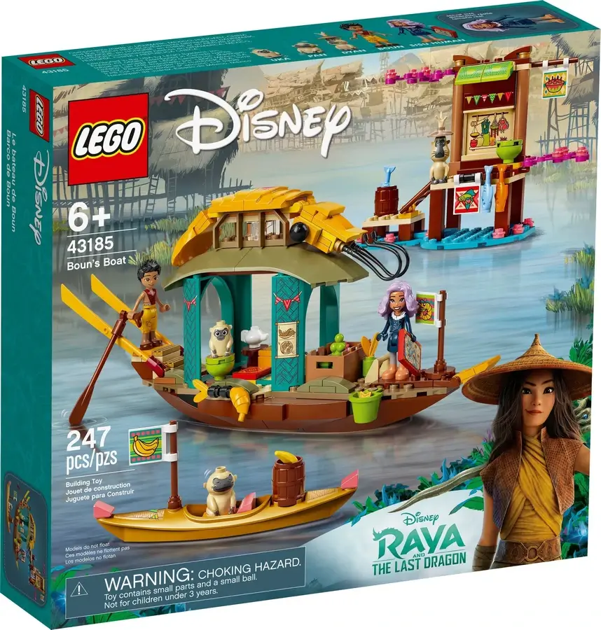 Pudełko zestawu 43185 z serii LEGO® Disney™ – Łódź Bouna